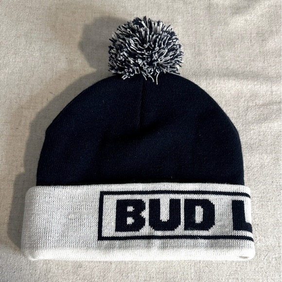 Bud Light Knit Pom Beanie - Picture 1 of 5